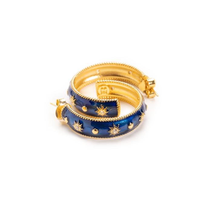 Boucles d'oreilles à tige Big Blue Sun