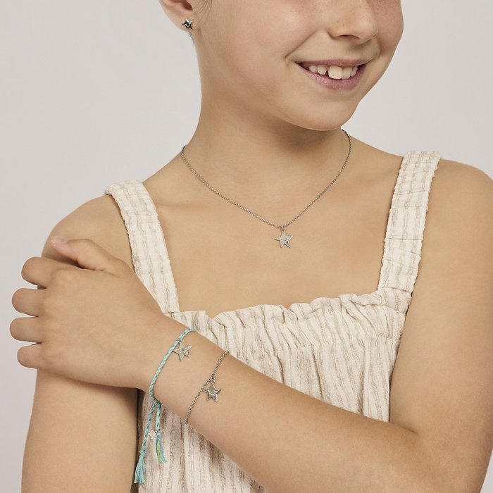 Bracciale cordino con stella 1, 2, 3 STELLA