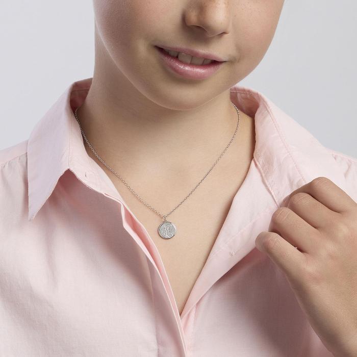 Collier en argent avec petit ange JE CROIS EN TOI