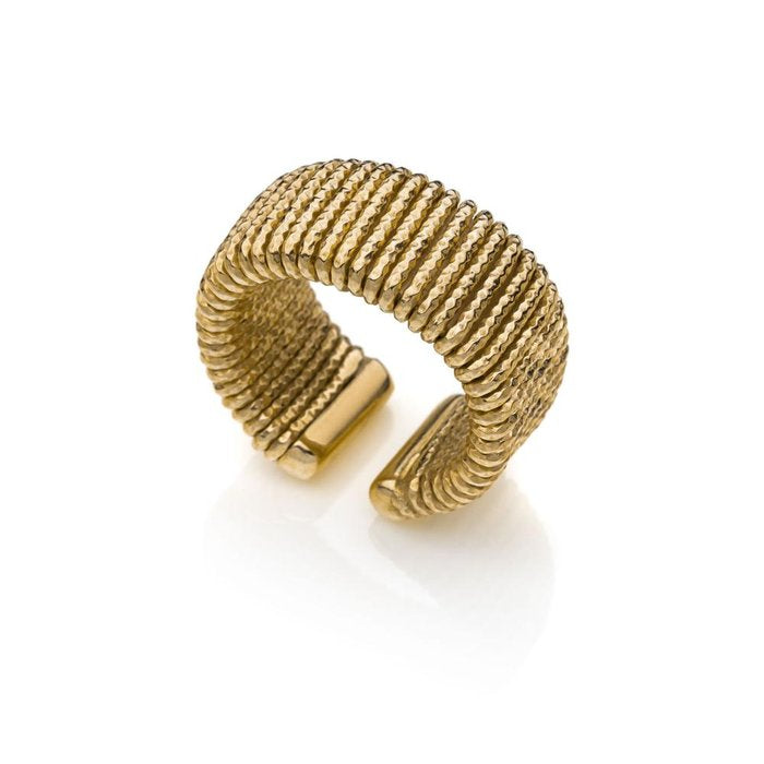 Anello in bronzo dorato