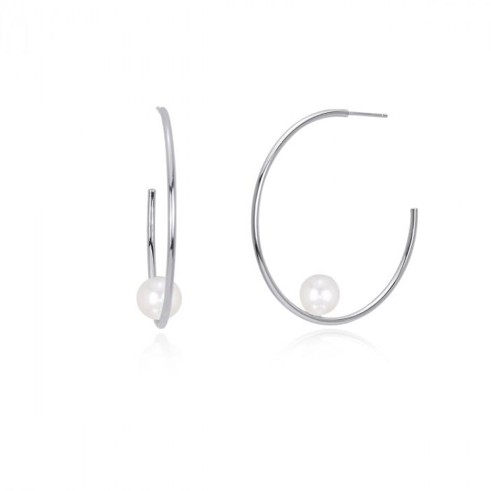 Orecchini boccolo perla - steampuhousenkstore.com