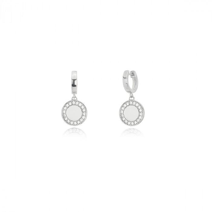 Orecchini boccolo pendete cerchio giro strass - steampuhousenkstore.com