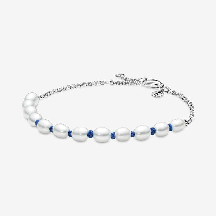 Bracelet avec perles de culture d'eau douce traitées
