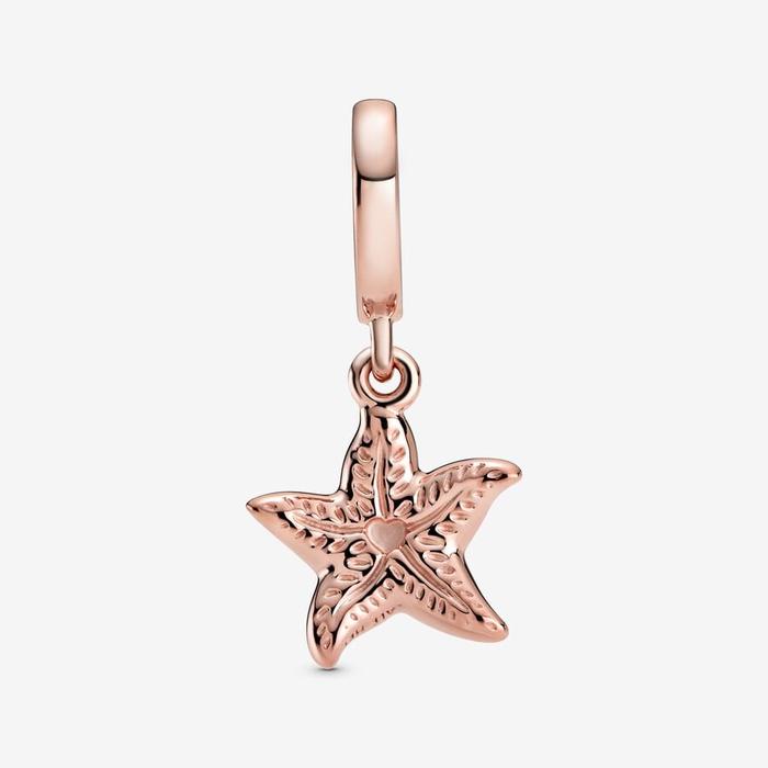 Pendentif étoile de mer bleue