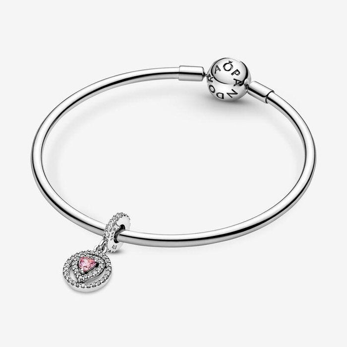 Pendentif Charm Coeur Rose