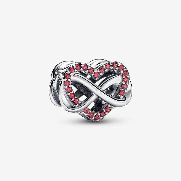 Charme Cœur Rouge et Infini