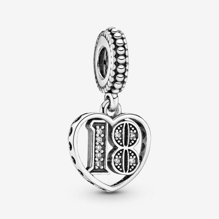 Pendentif breloque 18e anniversaire