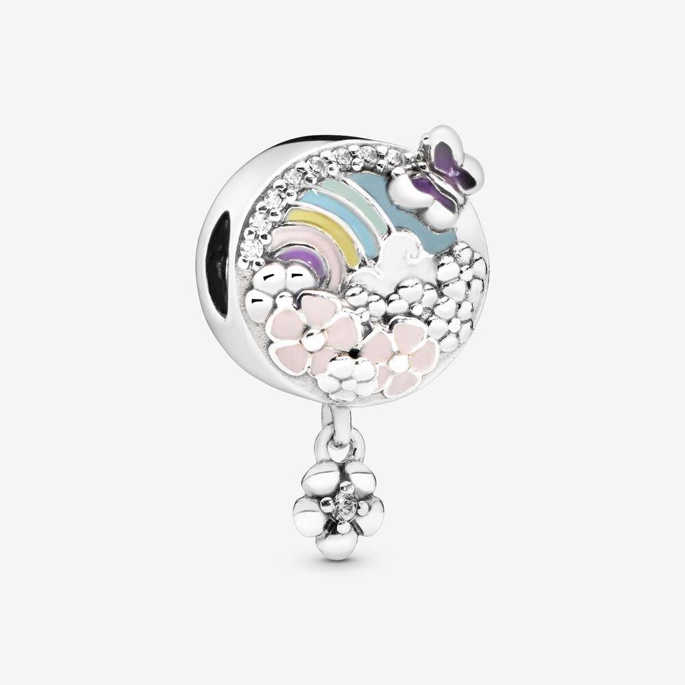 Charm pendente Arcobaleno e fiore - steampuhousenkstore.com