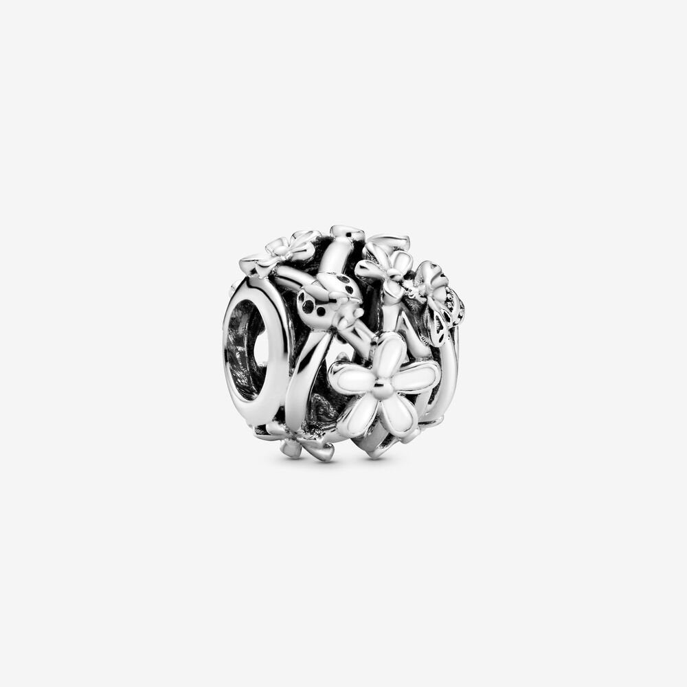 Charm Margherita bianco openwork - steampuhousenkstore.com