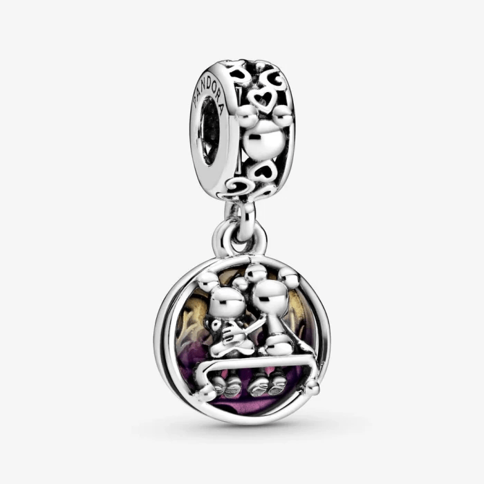 Disney, Charm pendente Mickey Mouse e Minnie per sempre felici e contenti - steampuhousenkstore.com