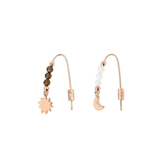 BOUCLES D'OREILLES LUNE &amp; SOLEIL