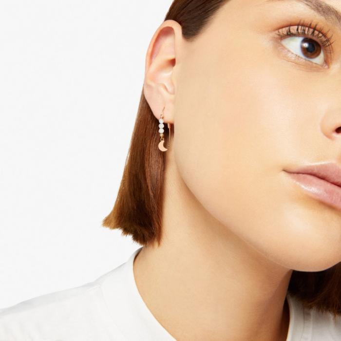 BOUCLES D'OREILLES LUNE &amp; SOLEIL