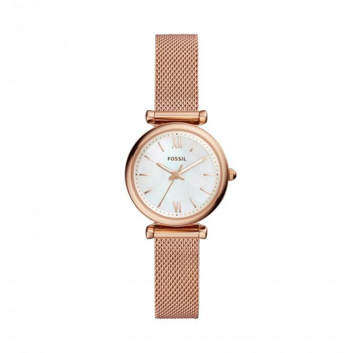 Orologio Carlie Mini a tre sfere in acciaio tonalità oro rosa - steampuhousenkstore.com