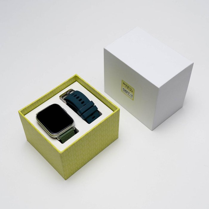 SBT-1 - SMARTWATCH CON DOPPIO CINTURINO E CASSA SILVER EW0604