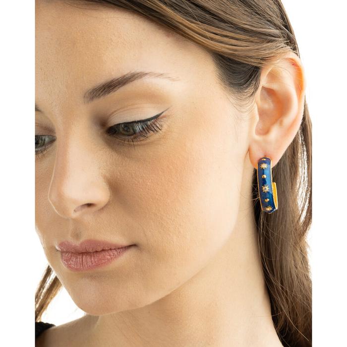 Boucles d'oreilles à tige Big Blue Sun