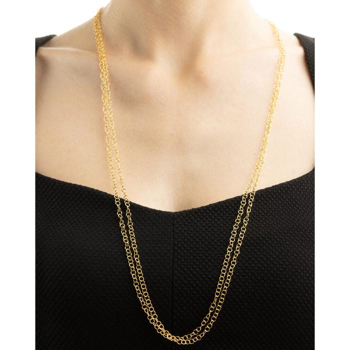 Double Strand Gold Necklace