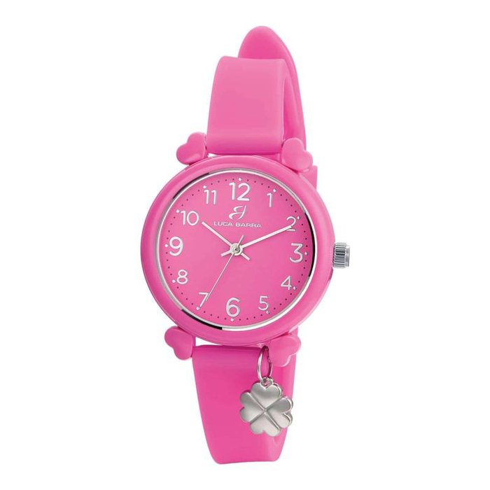 Montre en silicone fuchsia