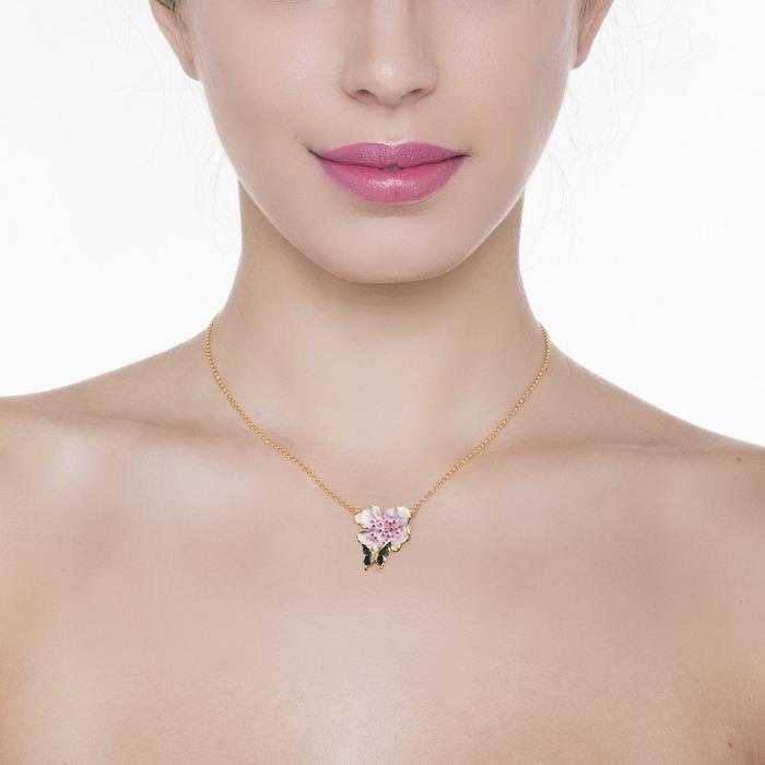Butterfly/Peach Blossom Necklace