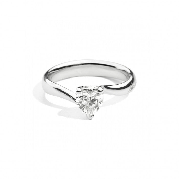 Anniversary love solitaire heart ring 0.22