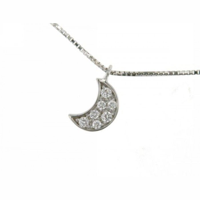Collier ras du cou lune br