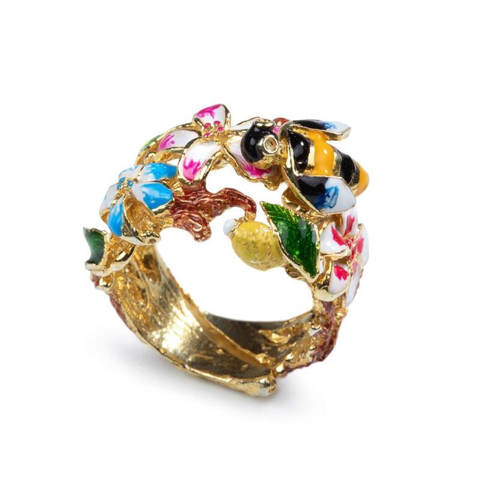 Bague abeille Jardin secret