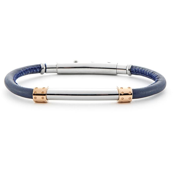 Bracelet en cuir PVD rose