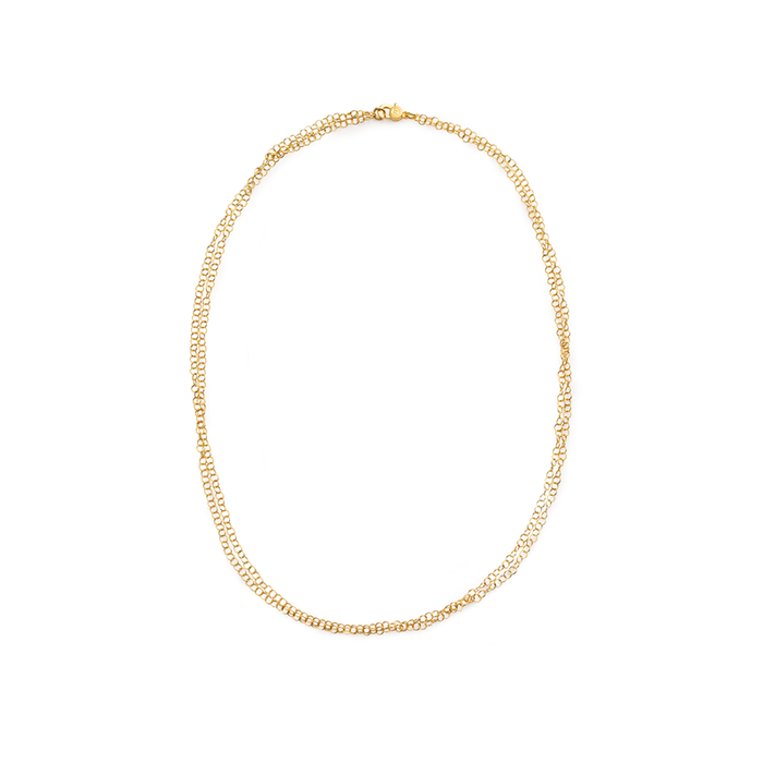 Double Strand Gold Necklace