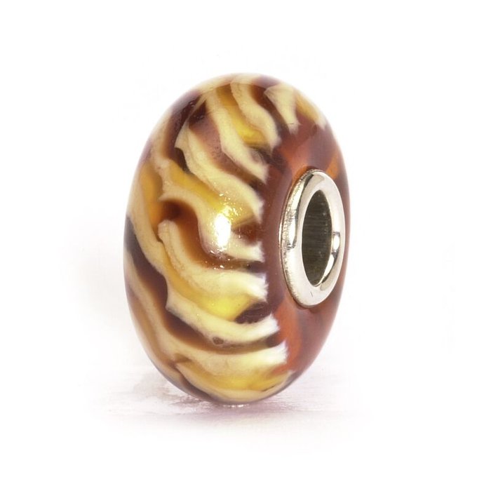 Perle tressée marron clair