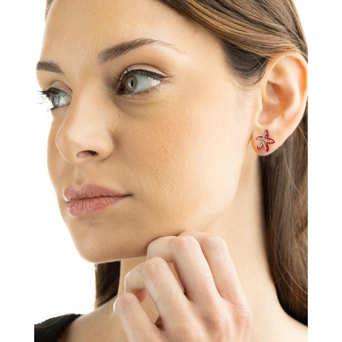 Boucles d'oreilles mini étoiles de mer Lapilli