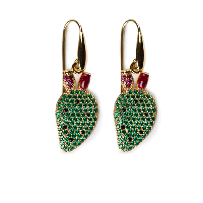 Boucles d'oreilles Pala Figue de Barbarie Lapilli