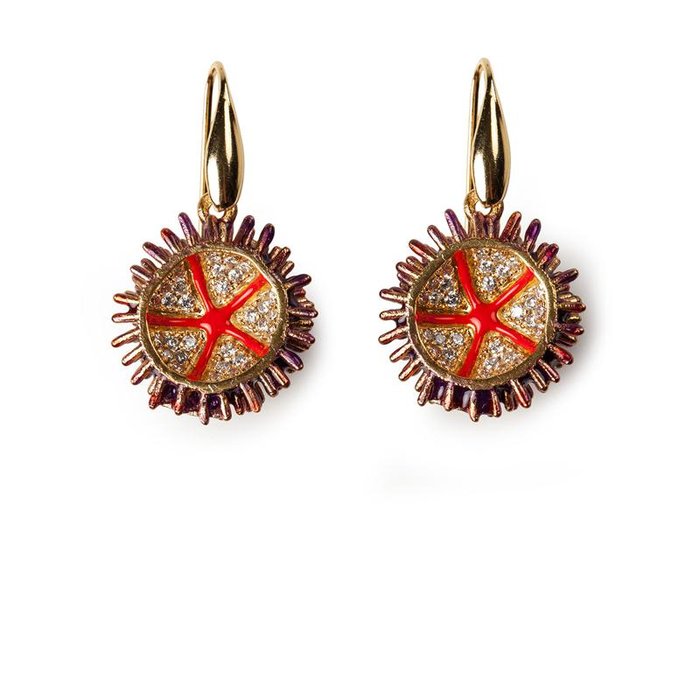 Boucles d'oreilles Lapilli Hérisson