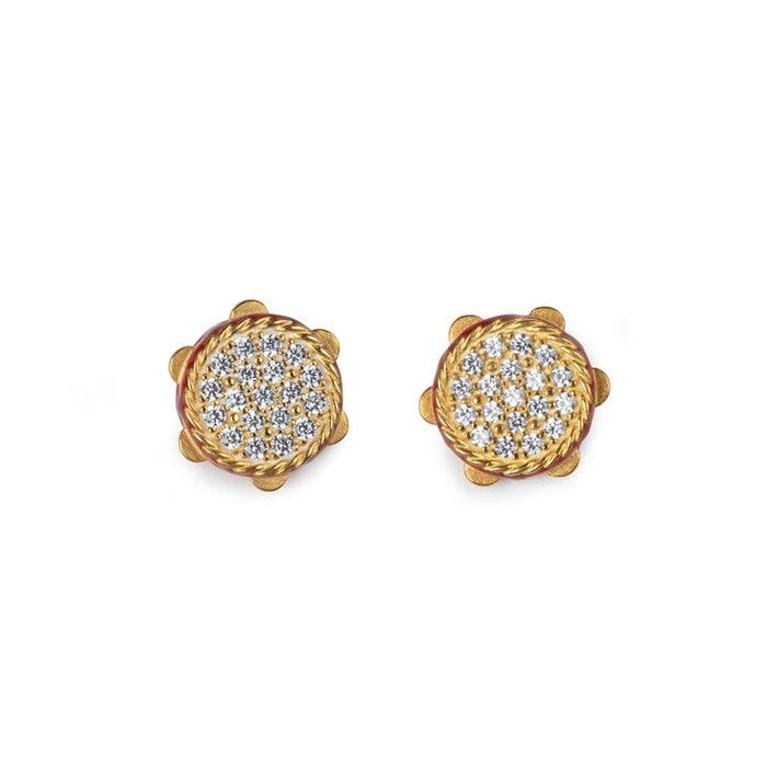Boucles d'oreilles Mini Tambourin Lapilli