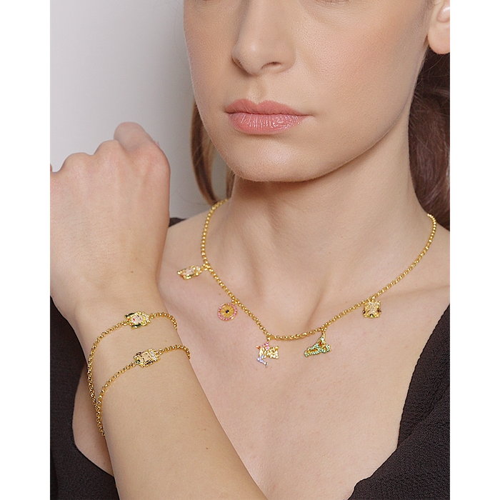 Bracelet Rolo Mori King Lapilli